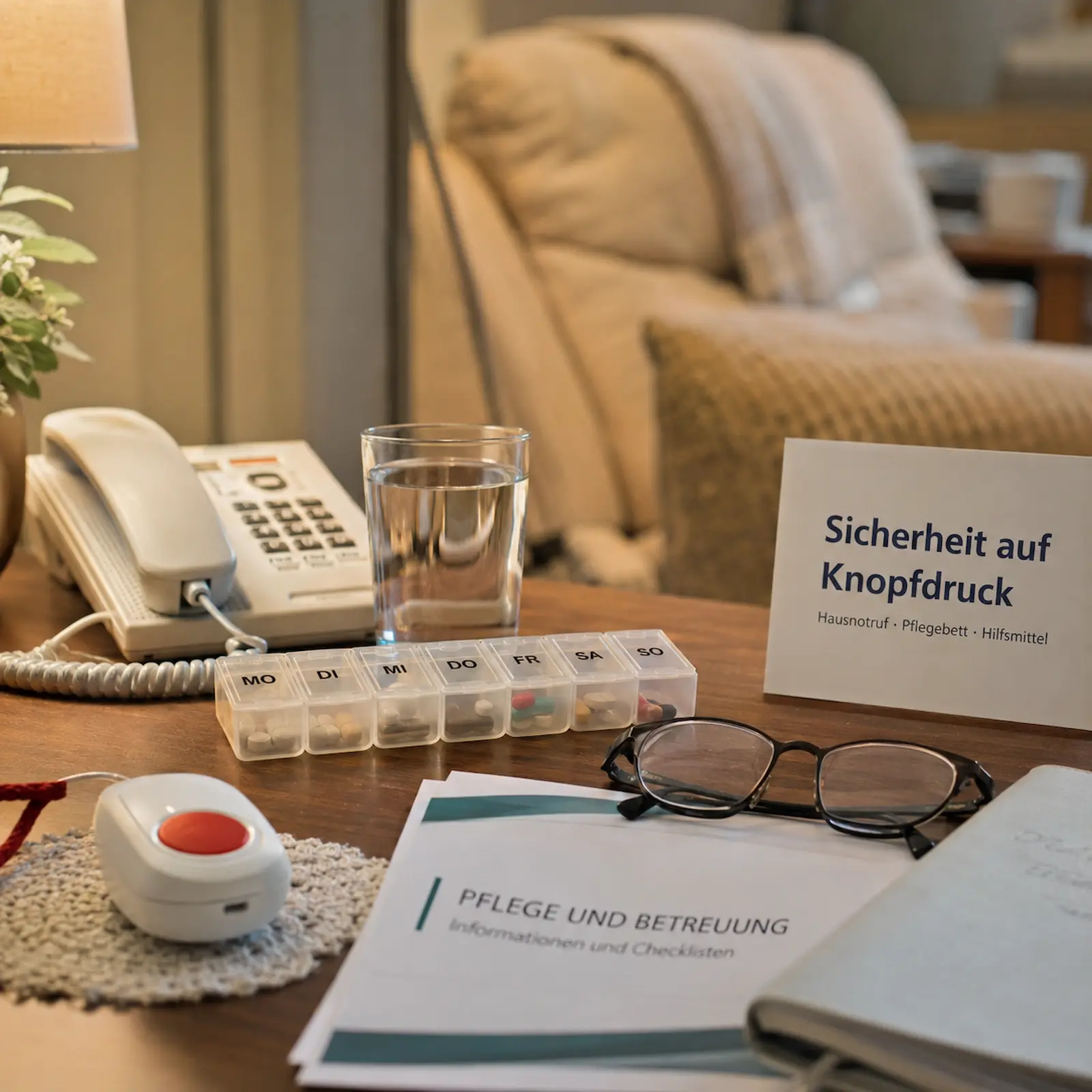 Hausnotruf und Pflegehilfsmittel für mehr Sicherheit