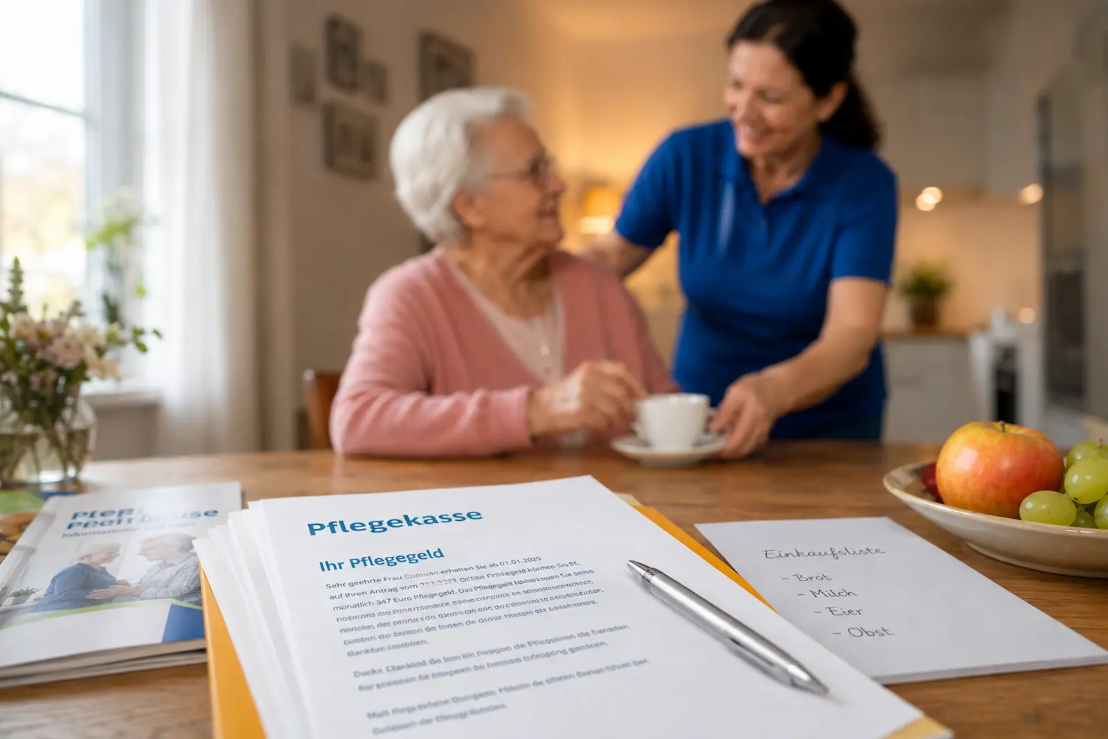 Pflegegeld sinnvoll im Alltag zuhause nutzen