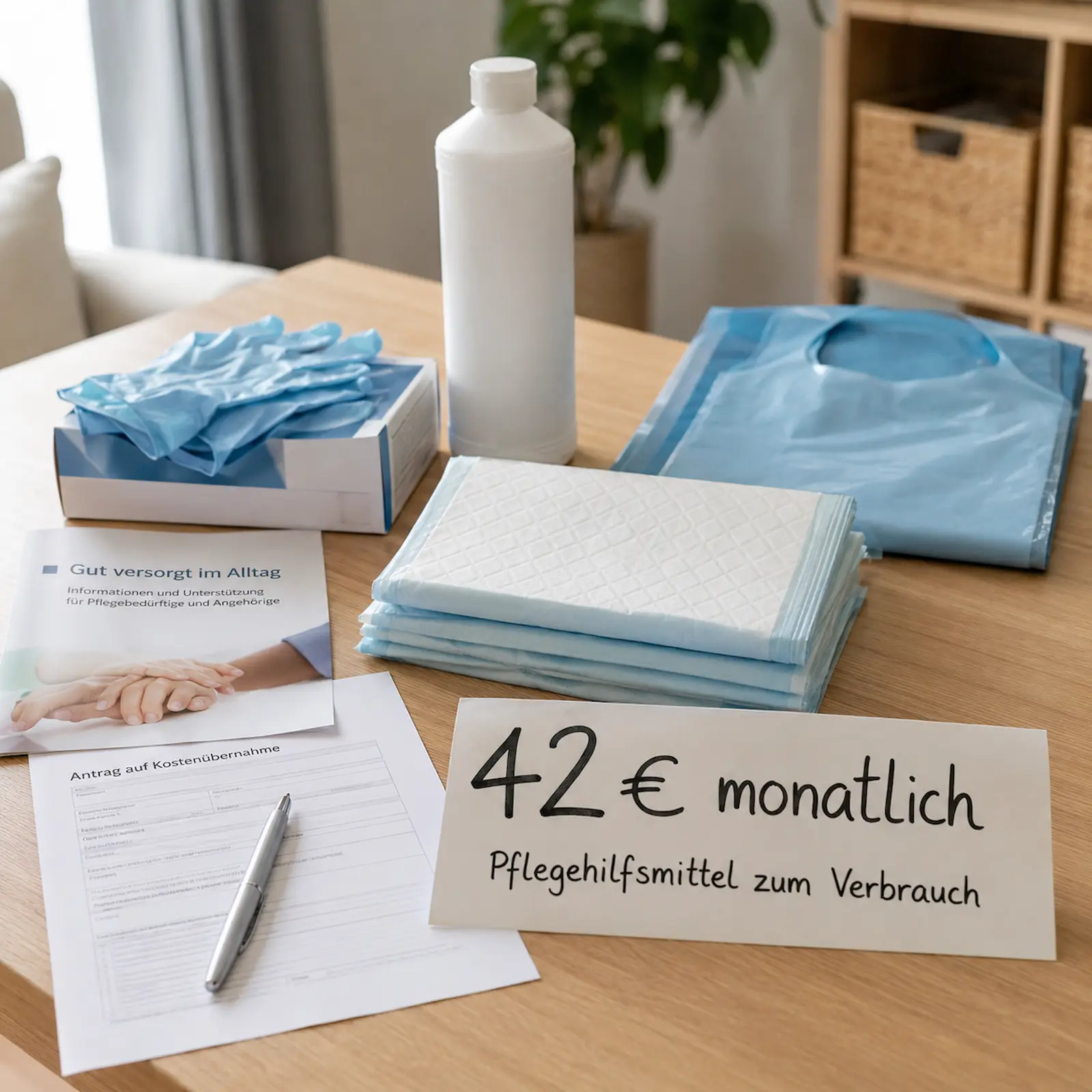 Pflegehilfsmittel zum Verbrauch 42 Euro monatlich