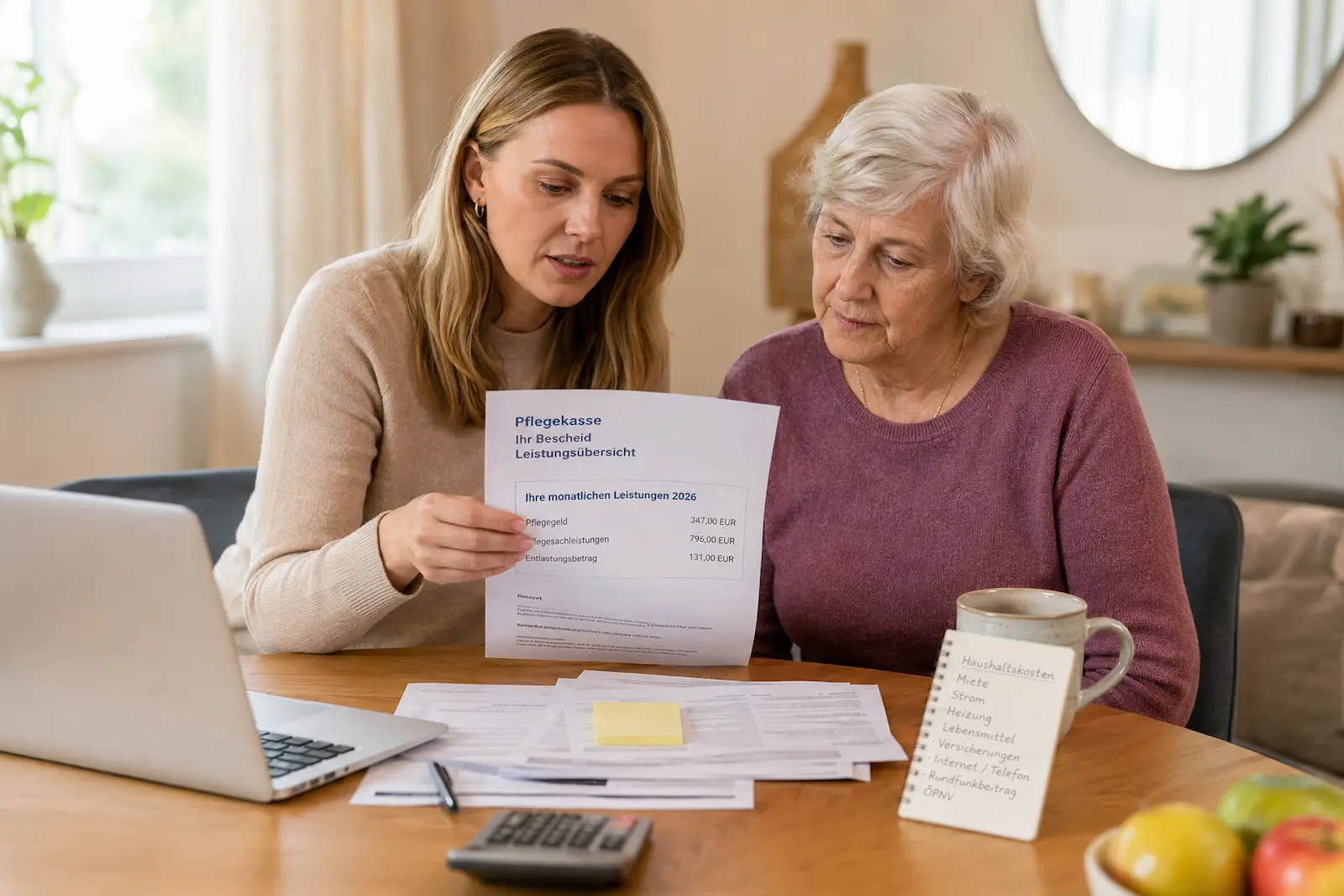 Pflegegeld 2026 und Pflegeleistungen verständlich erklärt