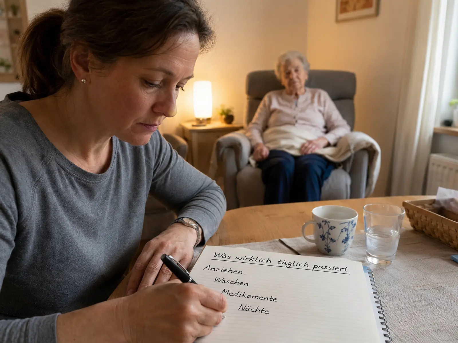 Pflegetagebuch führen für Widerspruch gegen Pflegegrad