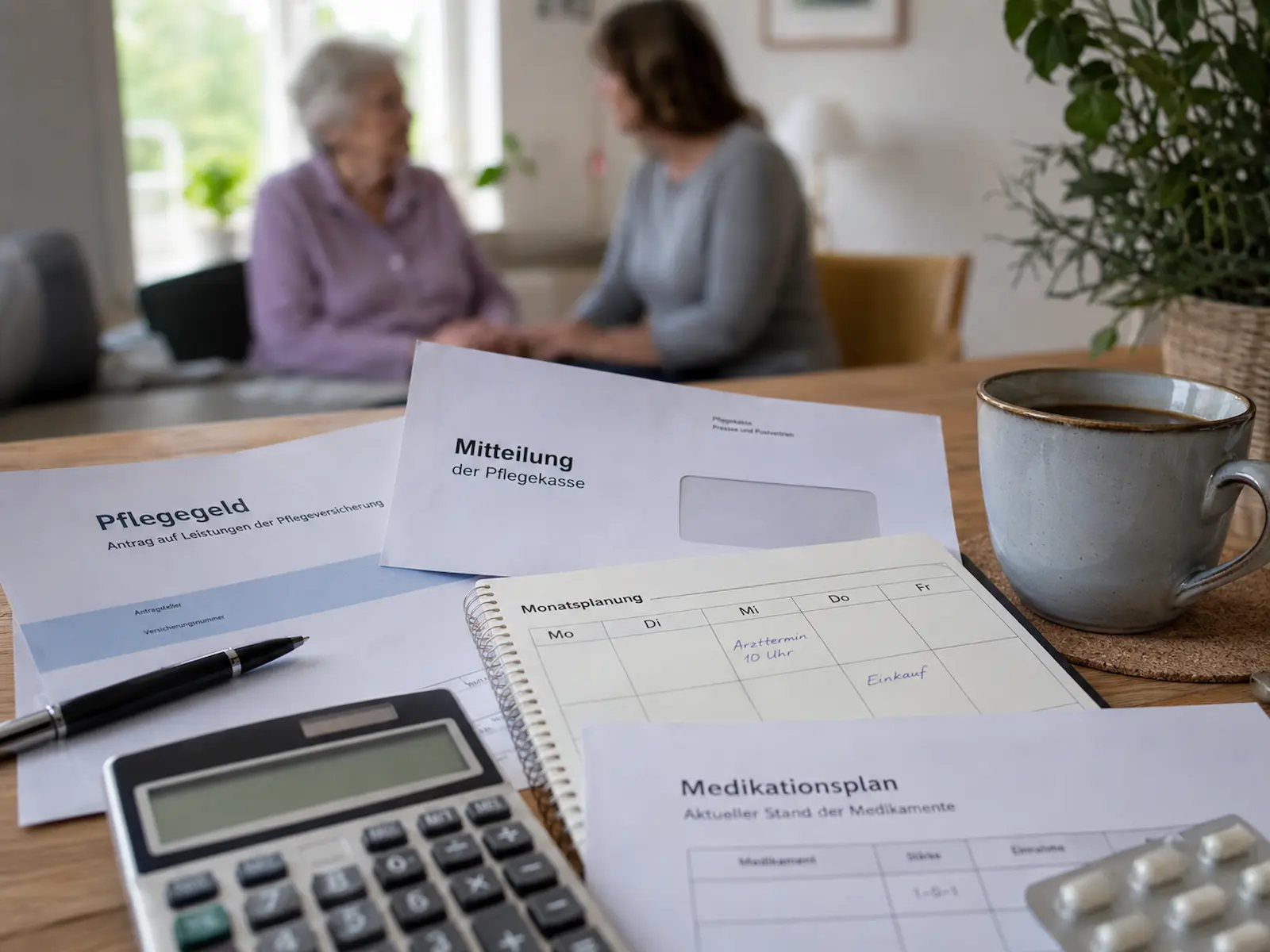 Pflegegeld und Pflegeunterlagen bei Pflegegrad 2 organisieren