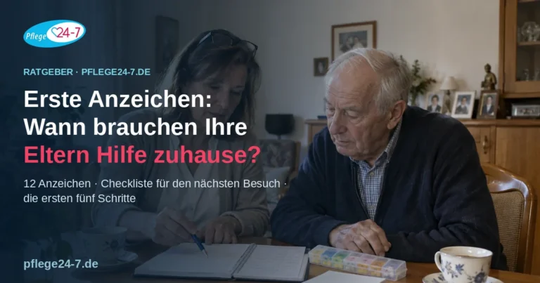 Erste Anzeichen: Wann brauchen Ihre Eltern Hilfe zuhause?